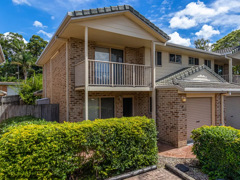 An eye-catching townhouse in a secure and gated complex.