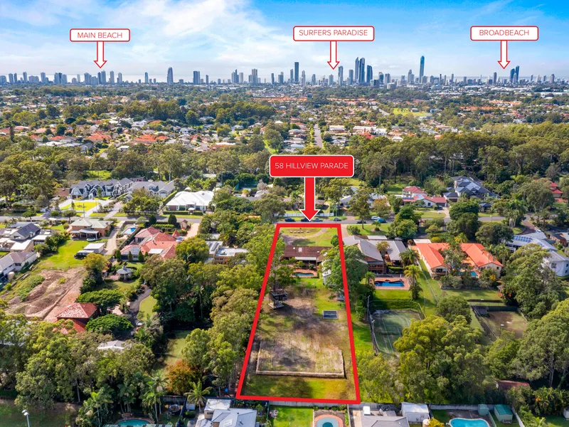 SELLER QUITS PRESTIGE ACREAGE IN THE HEART OF THE GOLD COAST (Inspection this Saturday and Sunday 11-12pm)
