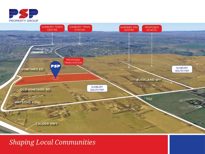 GREAT OPPORTUNITY TO SECURE  LAND PARCEL IN SUNBURY SOUTH PSP