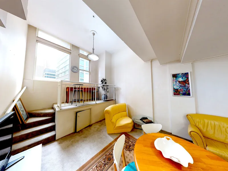 Huge 1 bedroom plus study room situated on George Street opposite World Square - 80 sqm internal