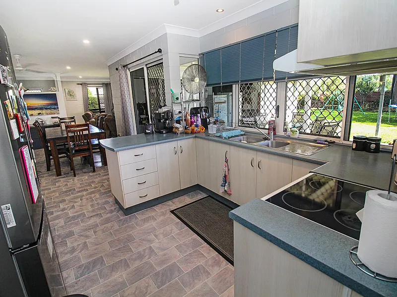 Solid home with large entertainment area 