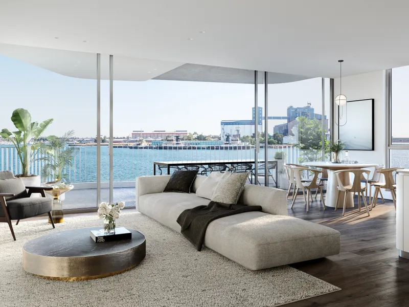Extraordinary lifestyle on the waterfront of Newcastle's working harbour