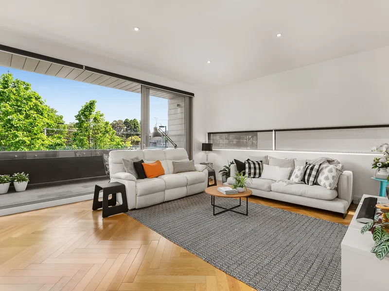 Elegant First-Floor Retreat Footsteps from Church Street