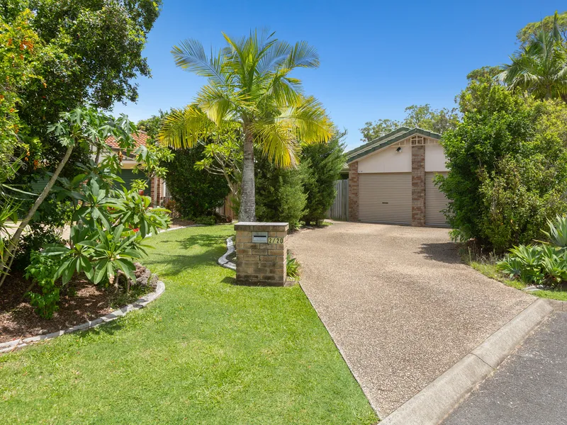Easy care living in enviable Currumbin Waters locale.