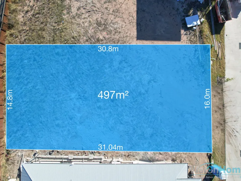 REGISTERED 497M2 LAND - READY TO BUILD