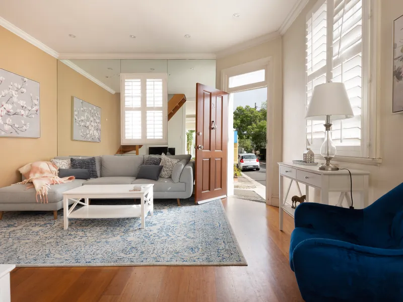 Charming corner terrace with creative interiors