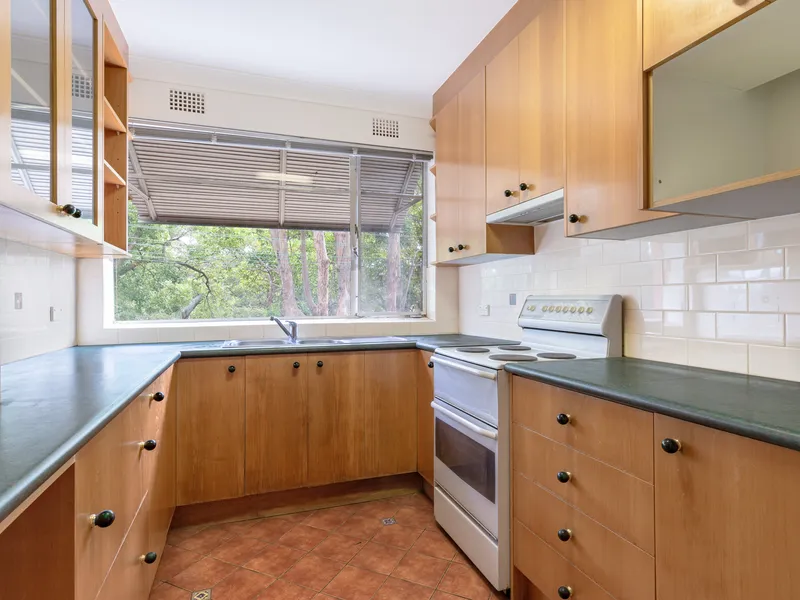 Recently Updated, Very Private Two (2) Bedroom Apartment With Leafy Aspect Overlooking Drummoyne Oval In Central Location