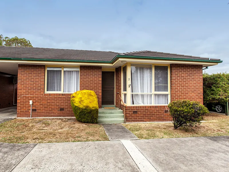 Light and bright two bedroom unit