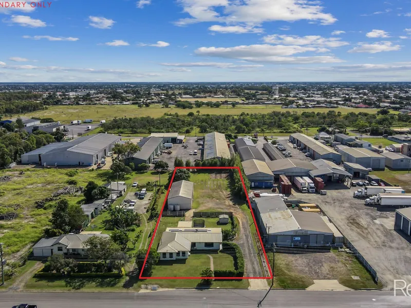 A Plethora Of Options - Large Home, 4,047sqm Industrially Zoned Block & A GIANT Shed!