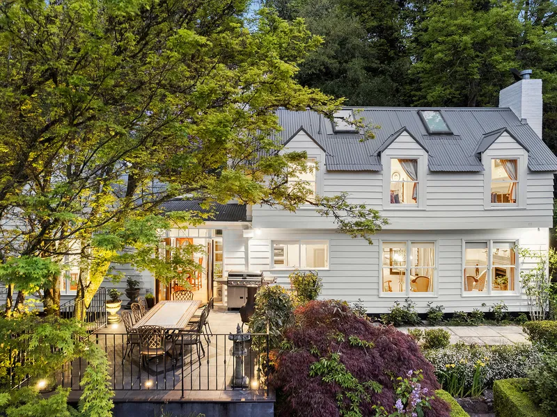 “Valinor” Circa 1940 Tradition, Style and Almost 1.5-acres of Stunning Garden Rewards.