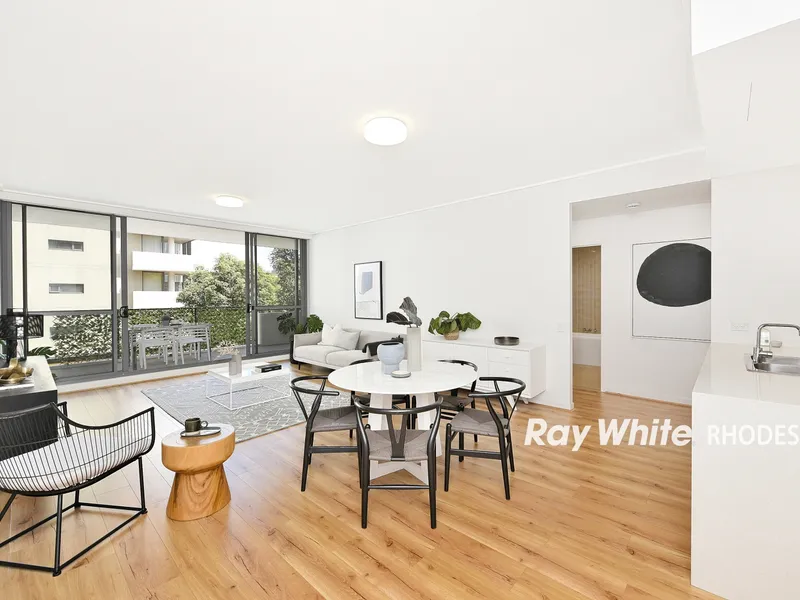 Over-sized Mirvac one bedroom in the heart of Rhodes