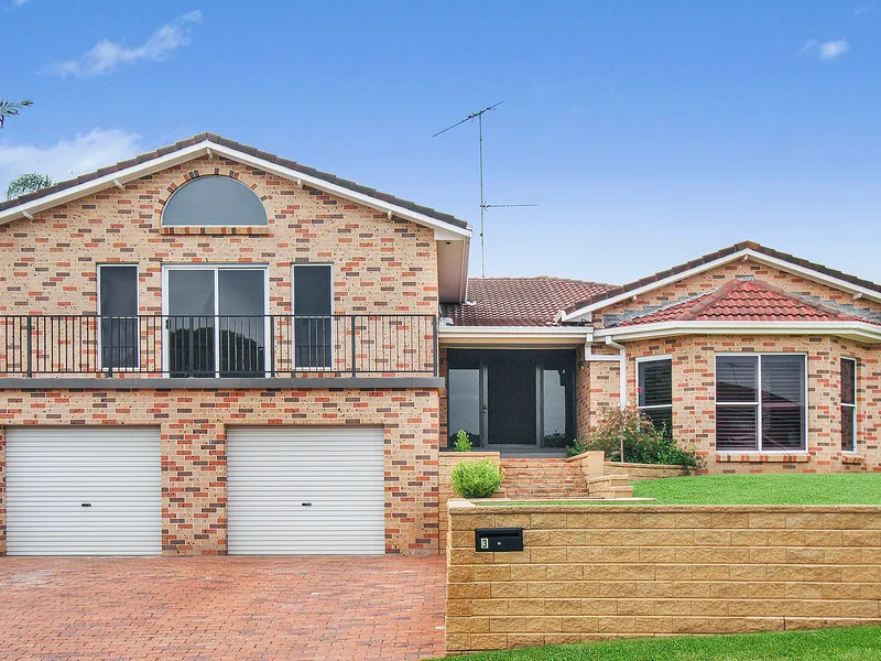 Generously scaled contemporary split level home