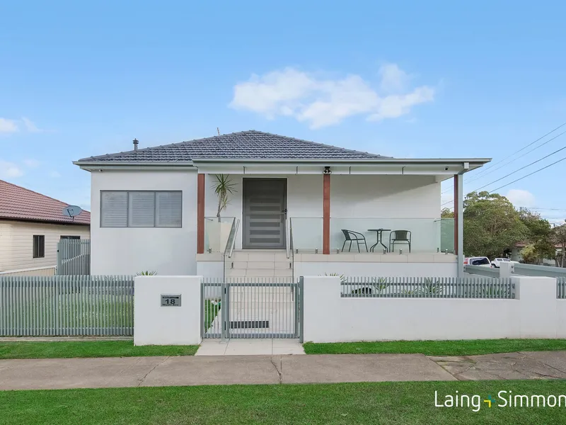 Elegant family home occupying a corner block