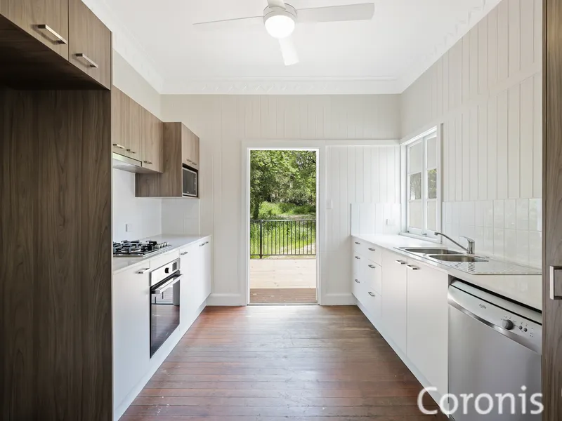 Renovated 3 bedroom plus sleepout or 4th bedroom in Centre of Kelvin Grove