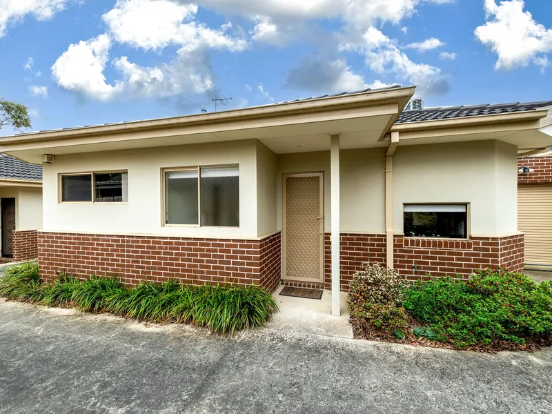 An immaculate unit with shops at the end of the street