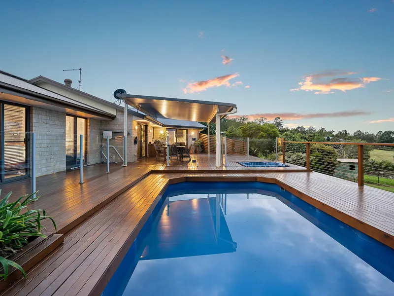 Quiet family seclusion with sweeping valley views