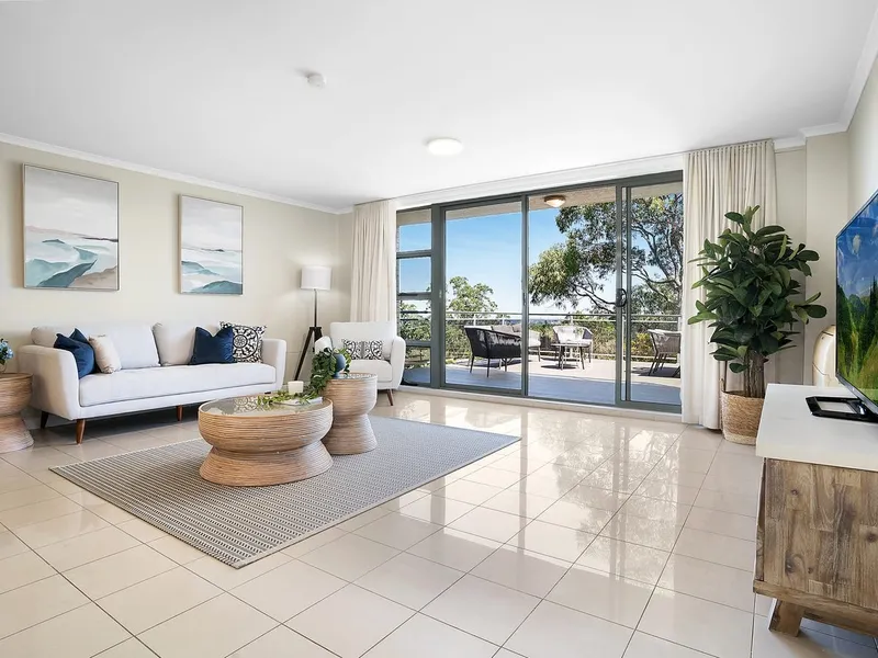 Entertainers Balcony, 2 Bed, 2 Bath, 2 Parking, Ac, Tiled floors in Livingroom.