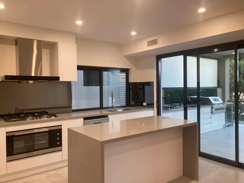 Modern house on the Coomera River