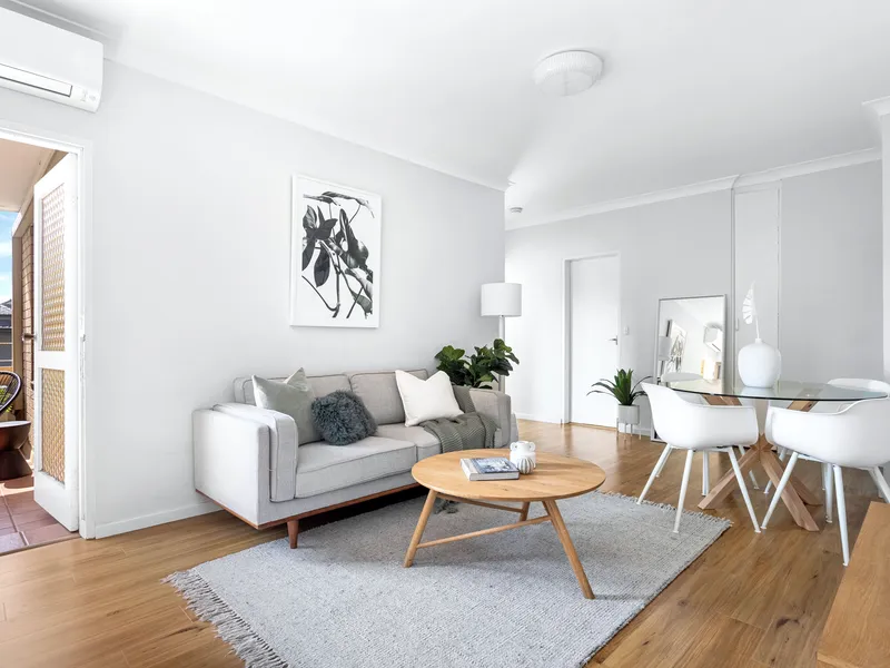 Boutique style in a smartly refreshed two-bedder