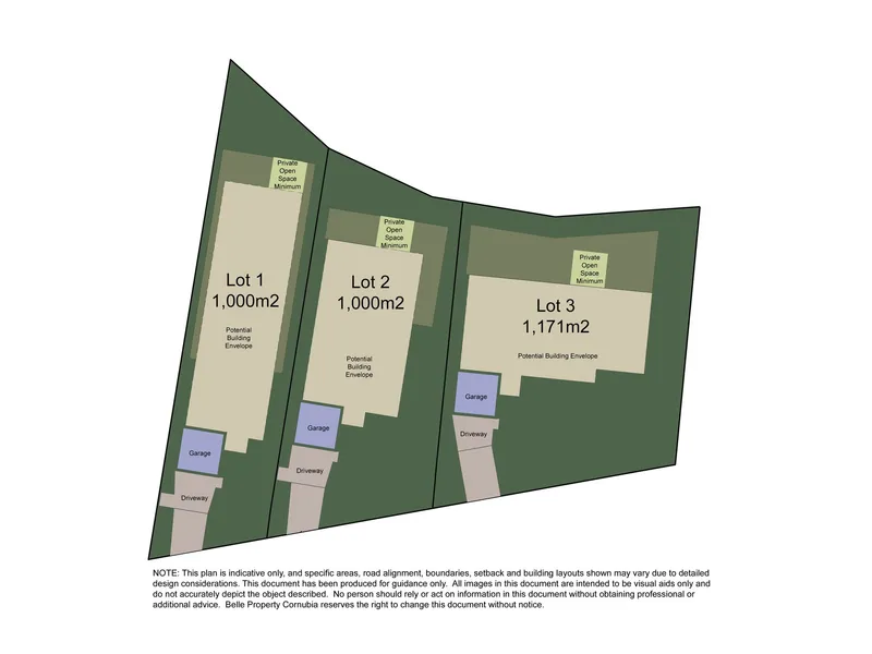 DREAM BIG when you are designing your new home on any of these 3 elevated allotments