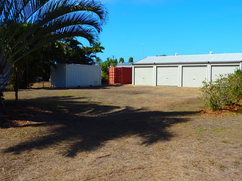 Landscaped Block with 4-Bay Shed