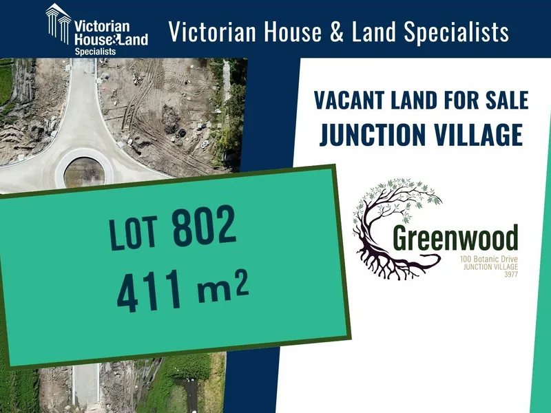 Land For Sale in Junction Village, Vic 3977. Build Your Dream Home in Greenwood Estate
