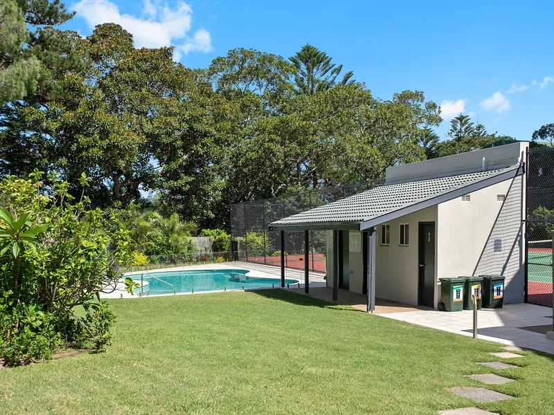Resort-style apartment living moments to little Manly Beach