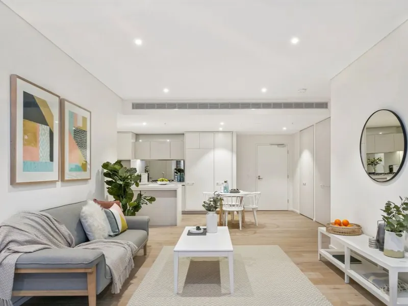World class North facing two-bedroom home with water views