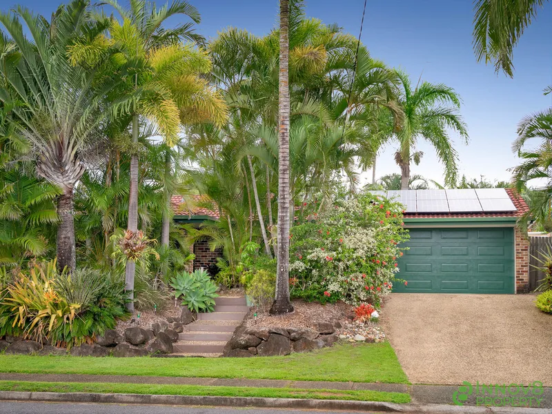 Tropical Tranquillity – Charming Home With Sensational Outdoor Living, Resort-Style Pool, Shed & Rear Access…All On a Huge 1193m2 Block!