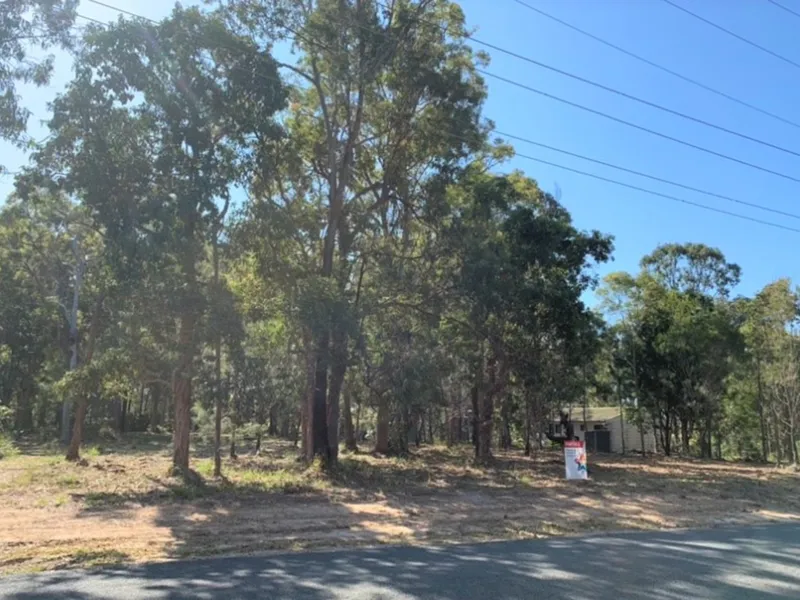 Huge partially cleared corner block