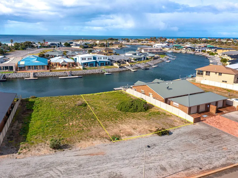 Prime waterfront position with ability to add a pontoon!