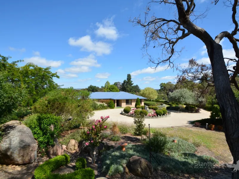‘PRESTIGE ACREAGE’ 4.94 ACRES TOWN WATER + EXCELLENT BORE FOR WATERING THE LANDSCAPED GROUNDS