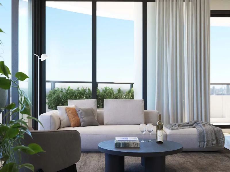 Impressive well decked out apartment with a large balcony. Close to the Bay and City!