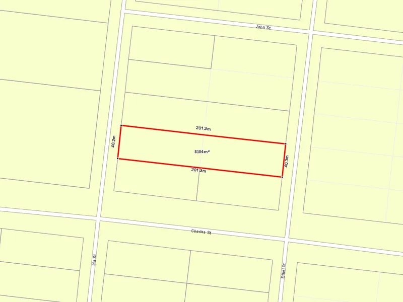 TWO STREET FRONTAGE BLOCK OF LAND