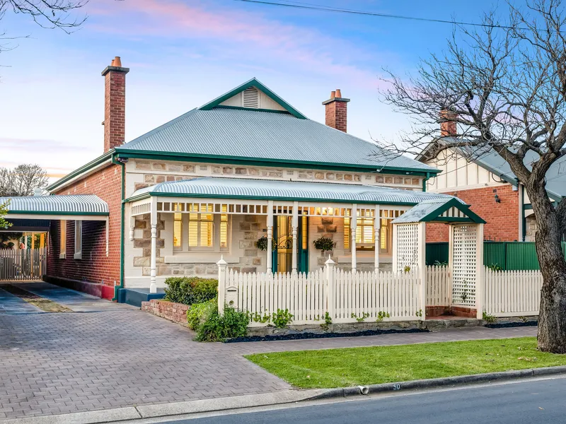 Call Second Avenue home in a resplendent C1910 symmetrical cottage with one very special rear sanctuary…
