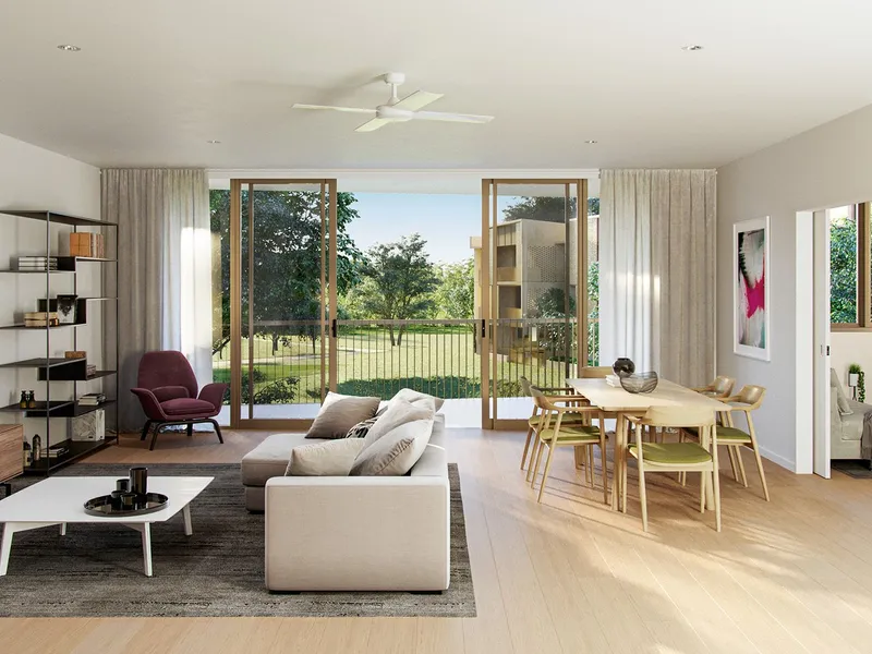 Spacious ground floor apartment with easterly aspect