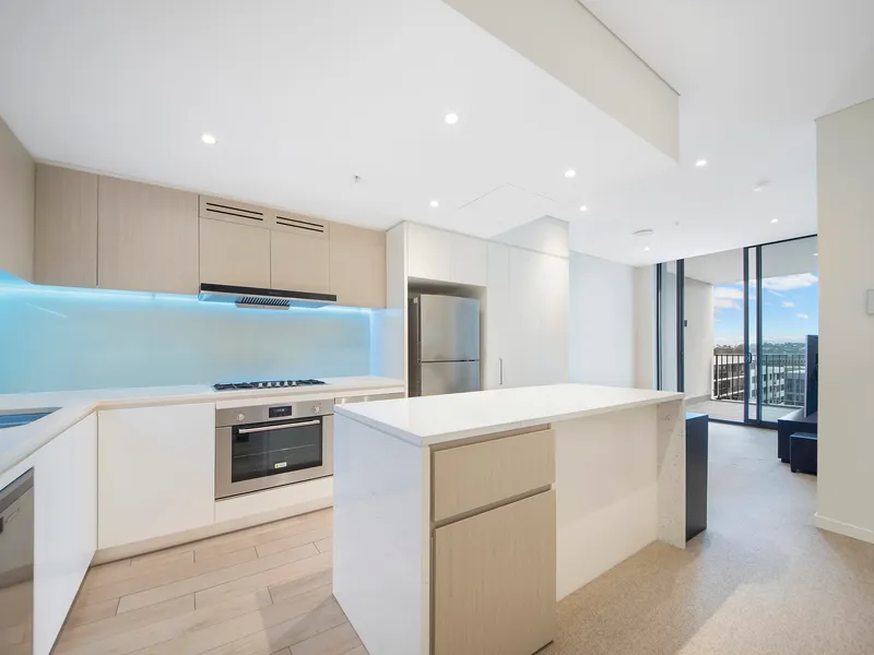 Immaculate waterside living with large entertainment terrace just above the Marina Square shopping centre