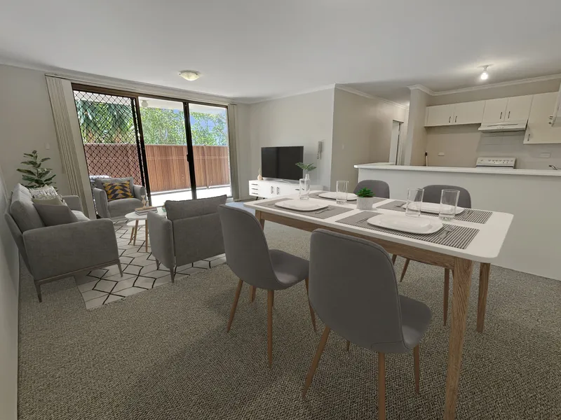 Fresh paint and carpet