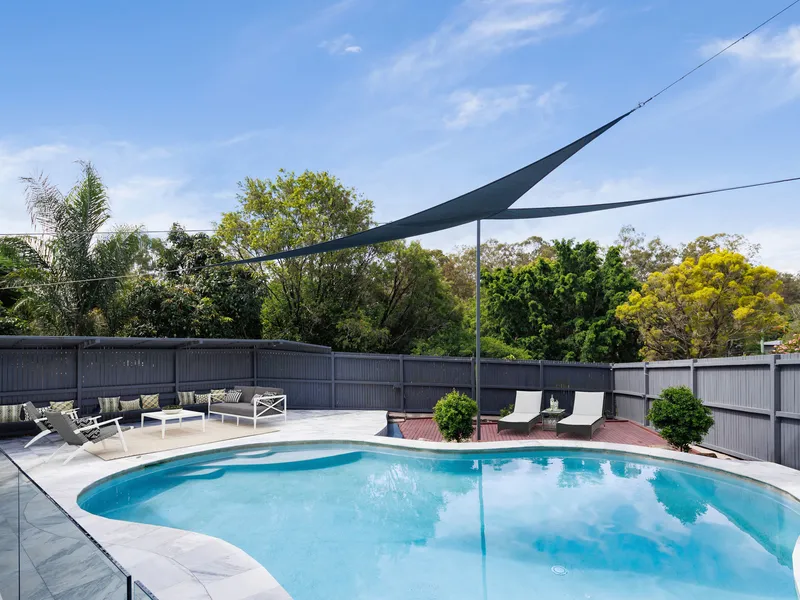 Great size family home nestled in a convenient location.