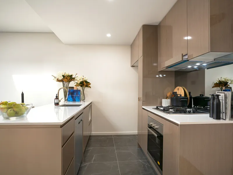 One The Waterfront - Two bedroom apartment with tiled flooring ENTRY VIA AMALFI DRIVE