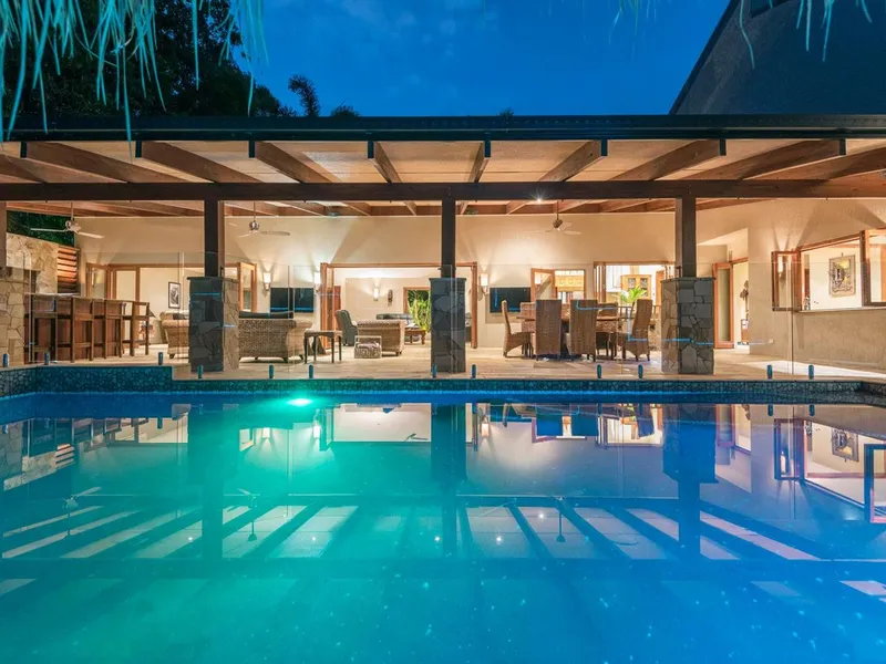 Large family residence with 5 car garage