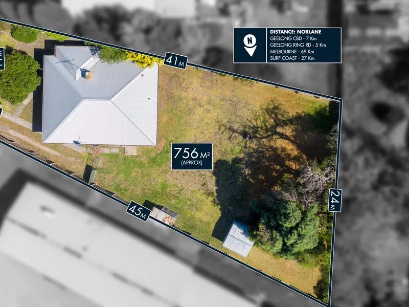 Huge potential on a 756m2 (approx.) block.