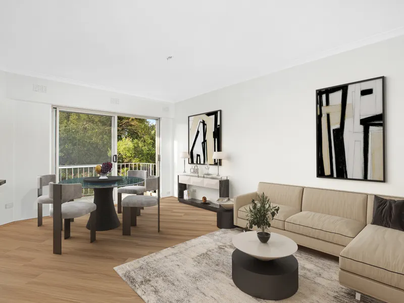 AVAILABLE NOW - Light and airy quiet two bedroom apartment close to Mosman village and CBD transport links