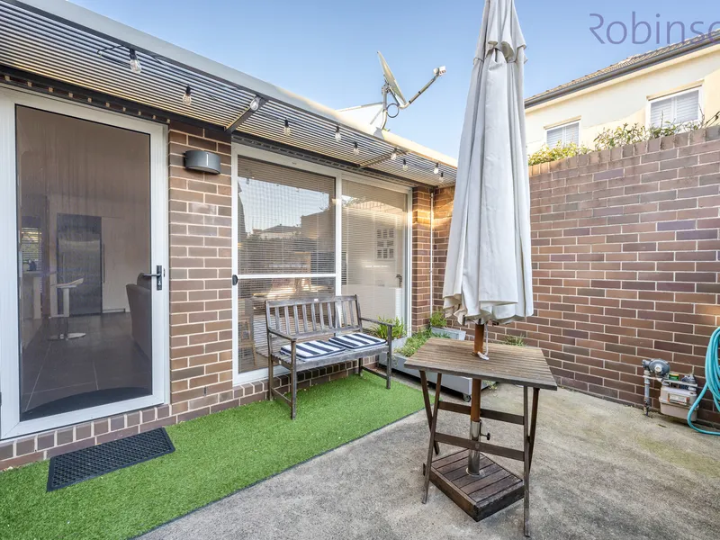 Inner city two bedroom townhouse with double garage