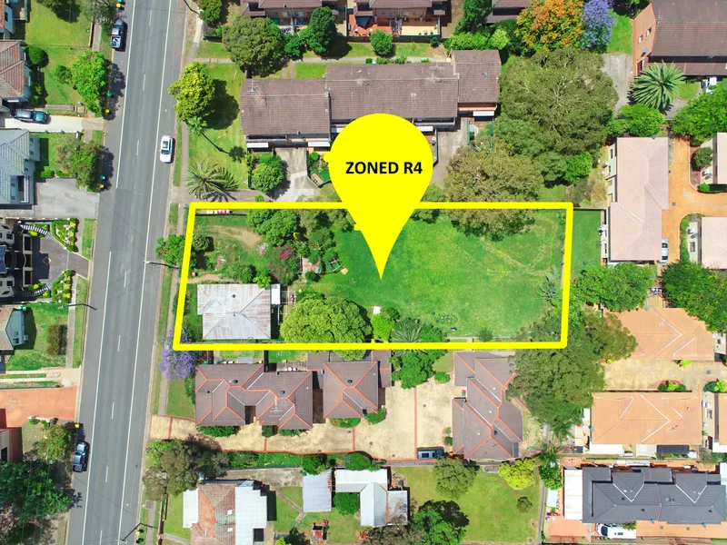 ZONED R4  -  1574 sqm block
