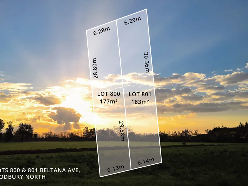 LOT 801 AVAILABLE / LOT 800 SOLD 