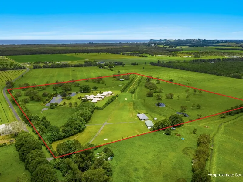 Luxury acreage retreat offering a private resort oasis