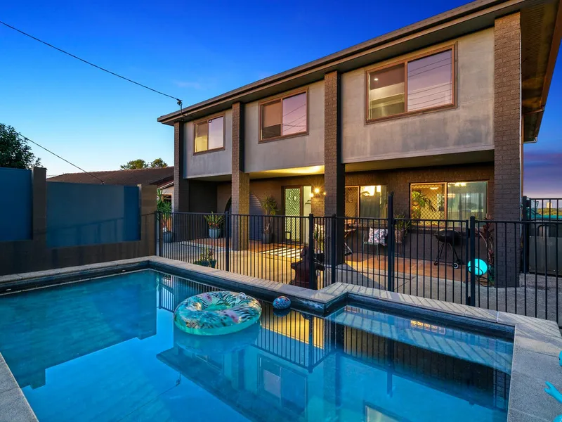 Homely character on the hill with pool