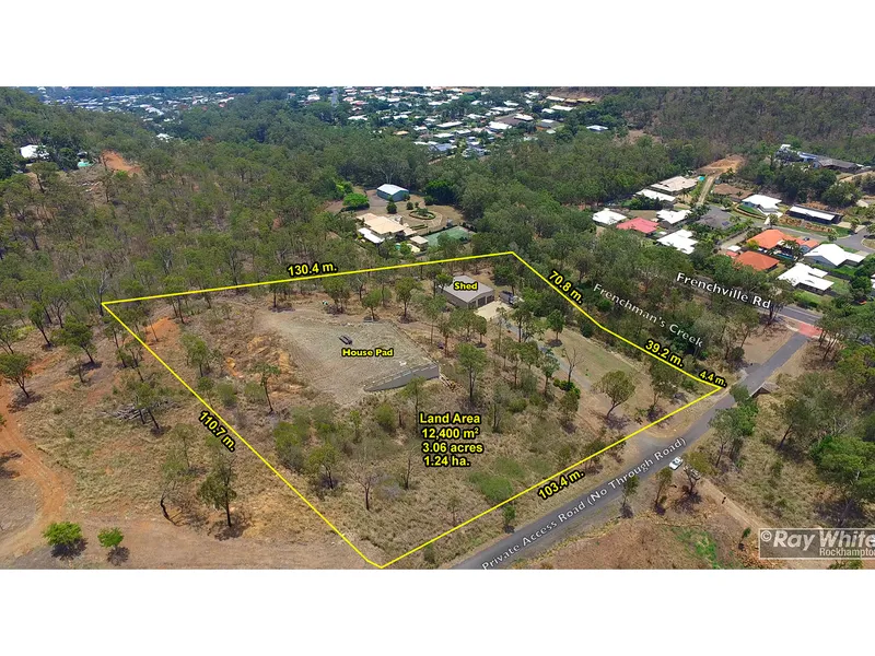 18m x 14.5m Powered Shed + House Pad on 1.24 Hectares of Land!!