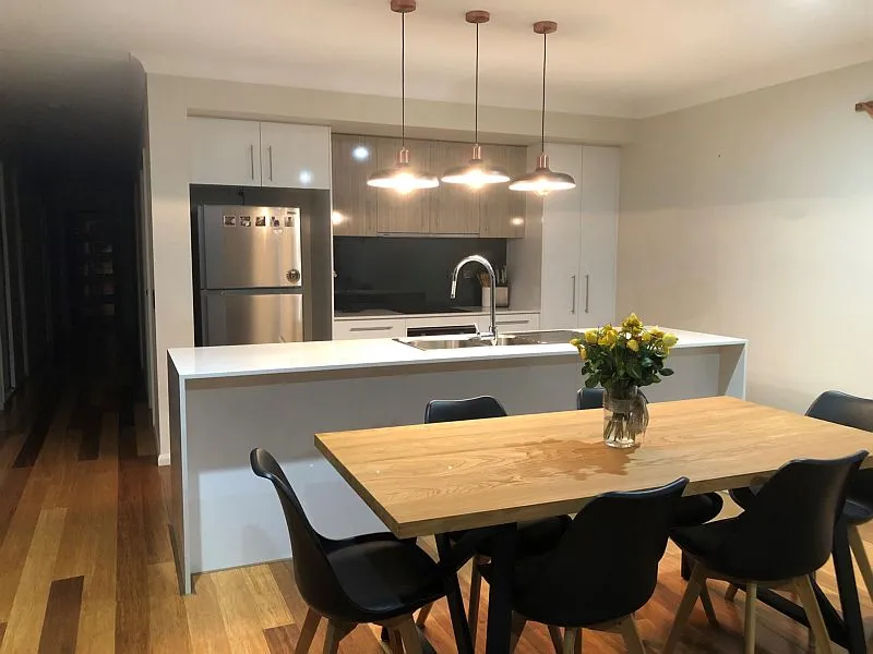 Three bedroom, two bathrooms. Beautiful executive home. SOLAR POWER; SAVE MONEY! Double automotive garage. 935sm fenced yard. Pets considered.